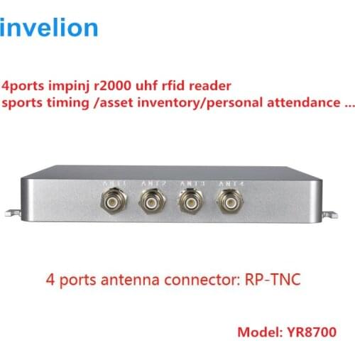 Lowest price 4 channal EPC Gen2 long range 1-30m uhf rfid impinj r2000 UHF RFID reader working good for mat floor antenna sports