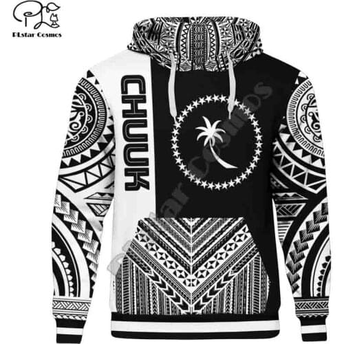 PLstar Cosmos 3DPrint Tribal Chuuk Polynesian Tropical Flowers Hibiscus Tattoos Harajuku Streetwear Funny Unisex Zip Hoodies-a15