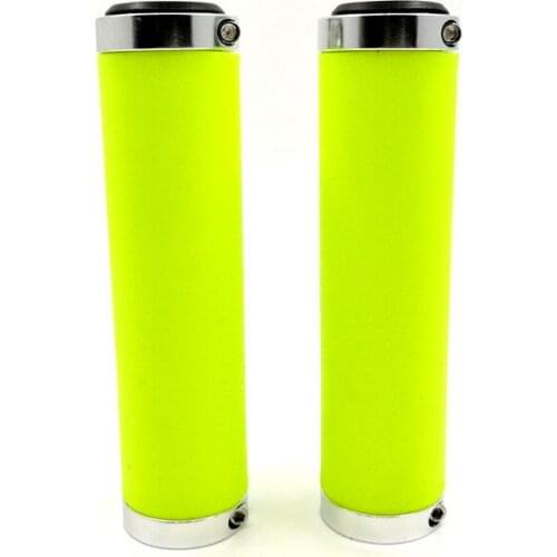 FMFXTR 130mm 22.2mm Bicycle Grips Double Sided Aluminum Alloy Lock Ring Rubber Grip City MTB Mountain Bike Accessories