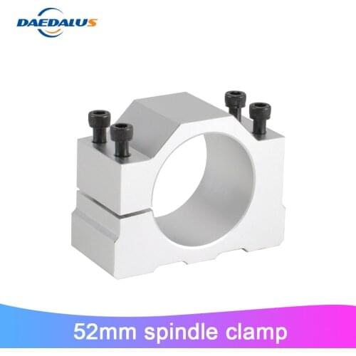 Spindle Clamp 52mm Diameter Clamp Mounts Bracket 55mm Spindle Clamp With 4 Screws For CNC Engraving Milling Machine