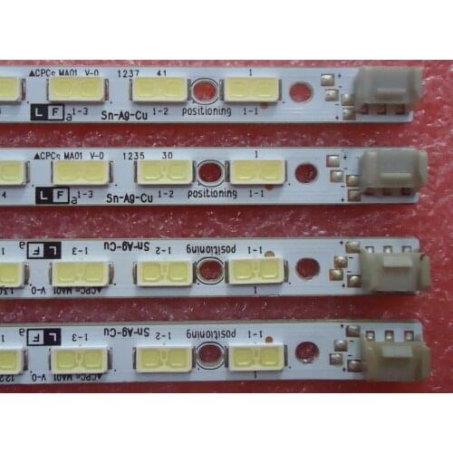 2 Pieces/lot LED strip for LCD-60DS20A screen JE600D3GV2 BX LG Innotek 60INCH 7030PKG 68EA R L-TYRE REV0.2 120611 68 LEDs 676MM