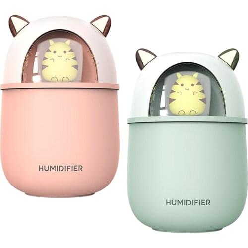 300ml Air Humidifier Aromatherapy Aroma Diffuser Portable USB Air Humidifier For Home Car Diffuser with LED Colorful Lights