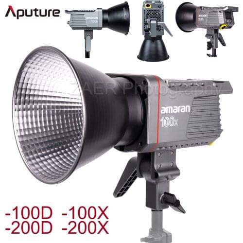 Aputure Amaran 100D 100X 200D 200X Photography Lighting For Camera Video Photo Light 5600K 2700-6500K 100W 200W Studio Light