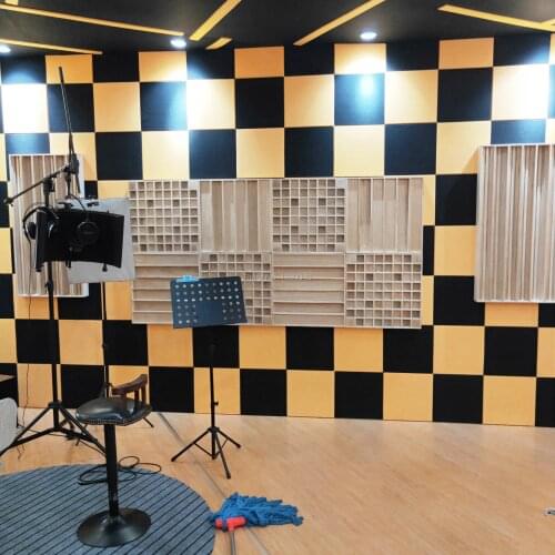 New arrival wood Diffuser treatment for Recording studio Acoustic Sound Diffuser Skyline Panel treatment absorption panel