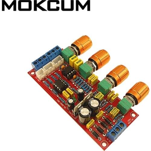 AC12V-18V NE5532 Front Board Two channels HIFI Fever Grade Tone Board Power Amplifier Front Panel Finished Board