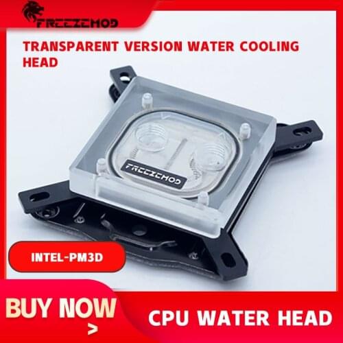 FREEZEMOD INTEL-PM3D, For INTEL Spray Transparent CPU Water Cooler Block INTEL Full Platform RGB Remote Control AURA.INTEL-PM3D