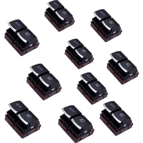 HONGGE Qty 10 New Chrome Trunk Switch & Fuel Tank Switch Button For Passat B6 3C CC MK6 EOS 35D 959 903 3C0 959 903 B