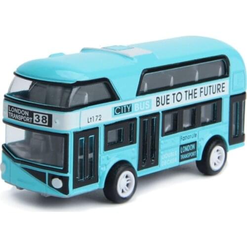 1:43 Car Model Double-decker London Bus Alloy Diecast Vehicle Toys For Kids Boys
