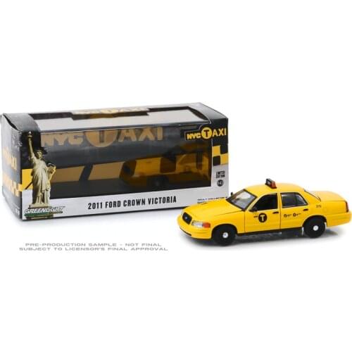 GreenLight 1:43 2011 Ford Crown Victoria - NYC Taxi Alloy model car Metal toys for childen kids diecast gift