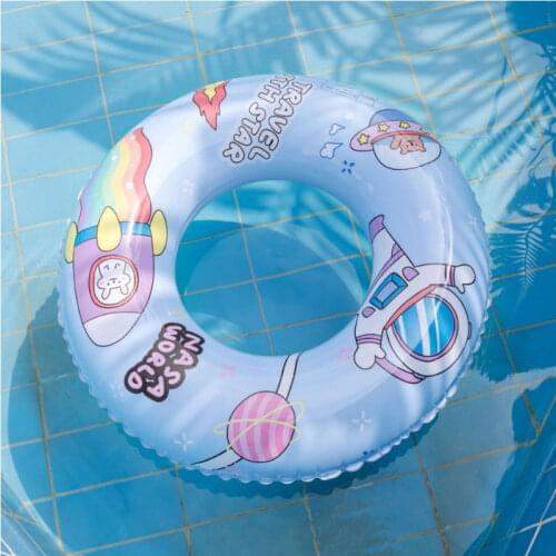 Inflatable Swimming Ring Cute Cartoon Swimming Ring Pvc Life Buoy Armpit Rings