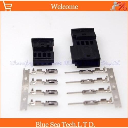 Sample,2 sets 4Pin Central locking plug, atmosphere light connector,968813-1 C&0-1452576-1 for BMW ,MG7
