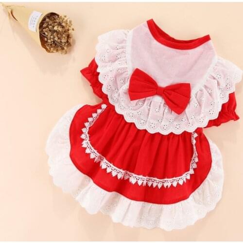 Dog Pets Clothing Summer Pomeranian Bichon Frise Poodle Schnauzer Dog Clothes Wedding Skirt Tutu Dropshipping Dog Costume Outfit