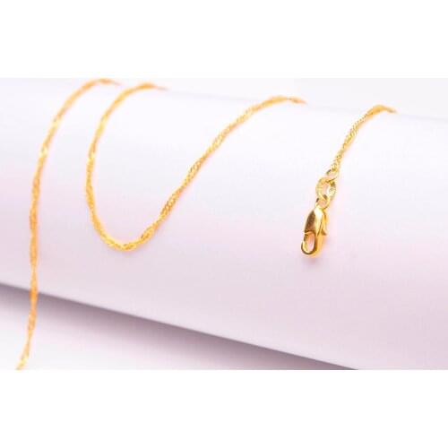NEW New Fashion, 20 PCS 16-30inch vacuum plated Necklace, water wave chain for women/men