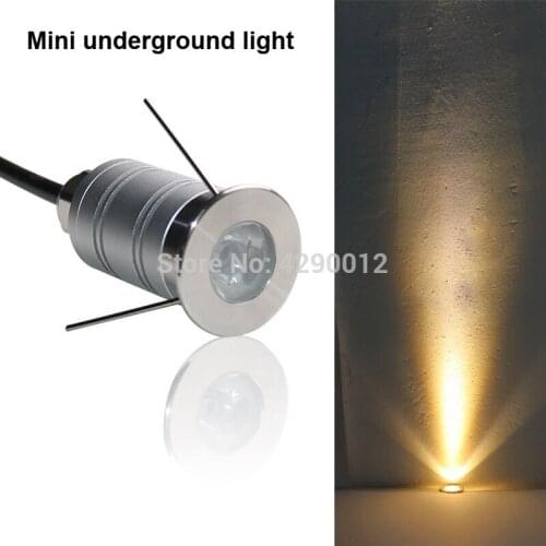 12V 1W LED Underground Light IP67 15D Buried Mini Outdoor floor light Inground Garden Path Yard Landscape Lamp