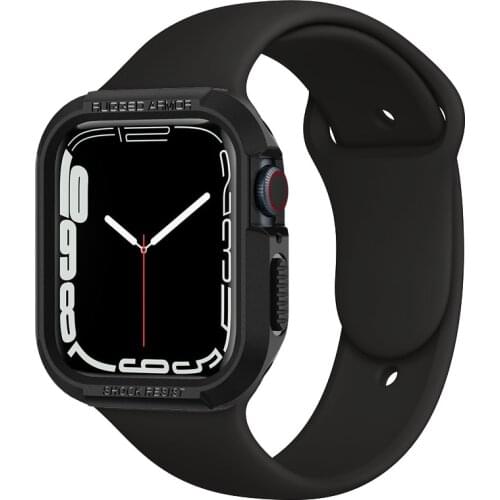 Rugged Armor Screen Protector for Apple Watch 40mm 44mm Case Tpu soft Shockproof Protective cover for iwatch 4 5 6 SE bumper