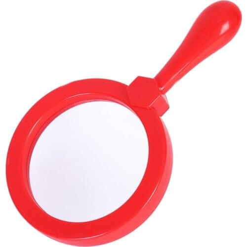M89B 5x Handheld Magnifier with Plastic Handle High Cla-rity Reading Magnifying Glass Book Newspaper Maps Insect Observation