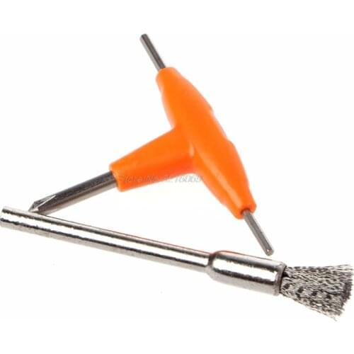 T-Type Screwdriver + Cleaning Brush Kit Electronic Cigarette Atomizer Tanks Heating Coils DIY Tool Whosale&Dropship