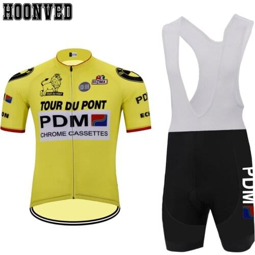 Tour de Spain Go Pro Man PDM cycling Jersey Short sleeve set Triathlon Mtb Bib Shorts 9D Gel Pad Road ropa ciclismo hombre