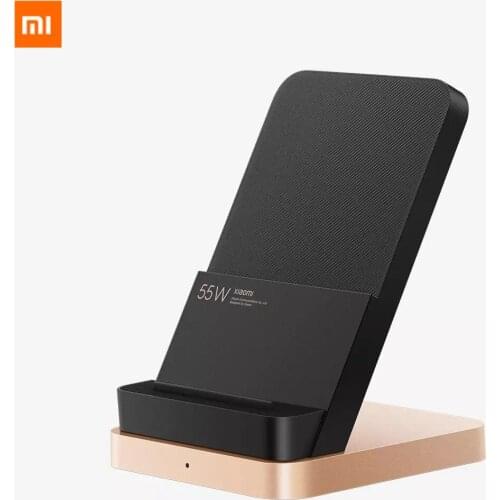 Xiaomi 55W Vertical Air-cooled Wireless Charger Max Flash Charging Qi Stand Horizontal For Xiaomi 10 Pro For Phone
