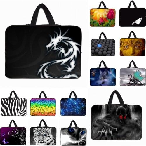 Waterproof Neoprene 10 10.1" 12 11.6 13 14 15 17" Laptop Chromebook Carry Bag Handbag Case For Macbook Acer Sony Thinkpad HP