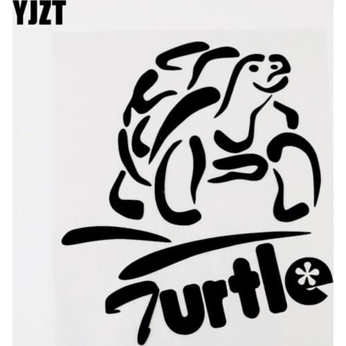 YJZT 14CMX15.7CM Funny Marine Organism Animal Vinyl Car Window Sticker Decals 8C-0236