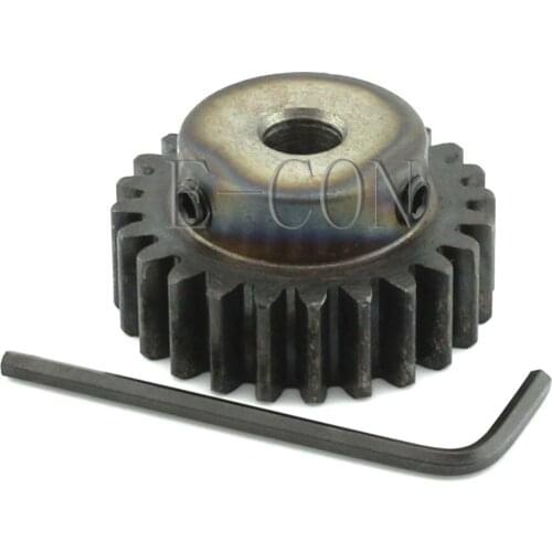 1pcs 1.5M25T 12mm Width 6mm/6.35mm/7mm/8mm/10mm/12mm/15mm Bore Hole 25 Teeth Module 1.5 Motor Metal Gear Wheel Top Screw