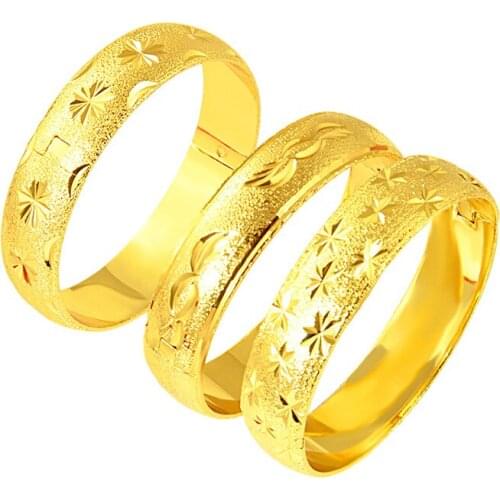 15mm Thick Bangle Yellow Gold Filled Dubai Bridal Wedding Women Bracelet Gift 58cm