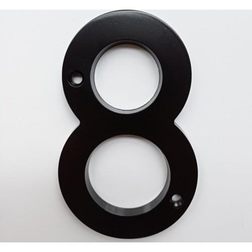 15 cm Big Black House Number Floating Sign Modern Door Numbers Building Signage Outdoor Huisnummer Numeros Casa Address BO