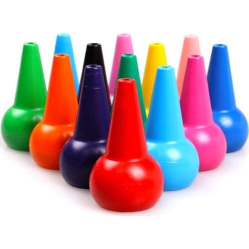 2021 New 12 Colors 3D Finger Crayons Non Toxic Washable Painting Drawing Wax for Toddler