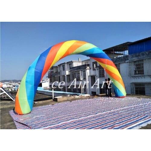 Free Air Blower rainbow Inflatable decoration bow arch
