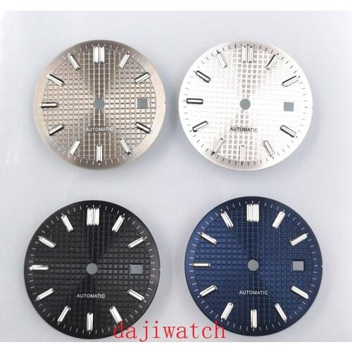 31mm Bliger sterile black blue silver gray watch dial fit ETA 2824 2836 Miyota 8205 8215 821A Mingzhu DG 2813 3804 movement