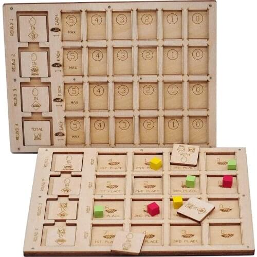 Wingspan Objective Scoreboard Wooden Laser Cut Goal Board