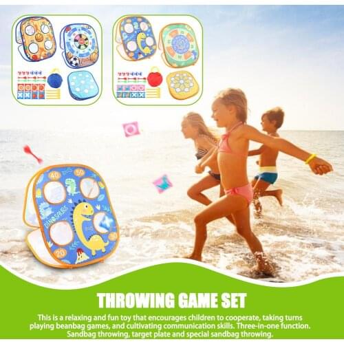 Childrens Bean Bag Throwing Game, Outdoor Toys, Childrens Play Set, Childrens Double-sided Foldable Sandball Board