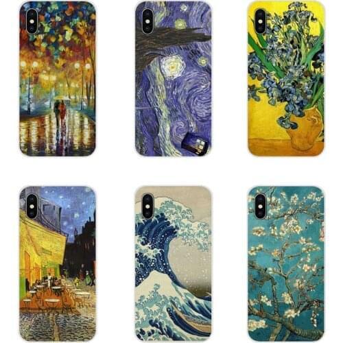 For Huawei Honor 4C 5C 6X 7 7A 7C 8 9 10 8C 8S 8X 9X 10I 20 Lite Pro paintings Starry Night Van Gogh Accessories Phone Cover Bag