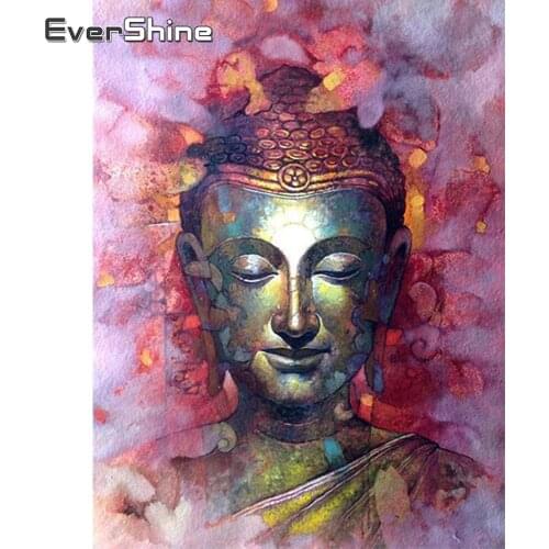 Evershine Diamond Painting Religion Buddha 5D DIY Embroidery Icons Zen Craft Kit Rhinestones Picture Home Decoration