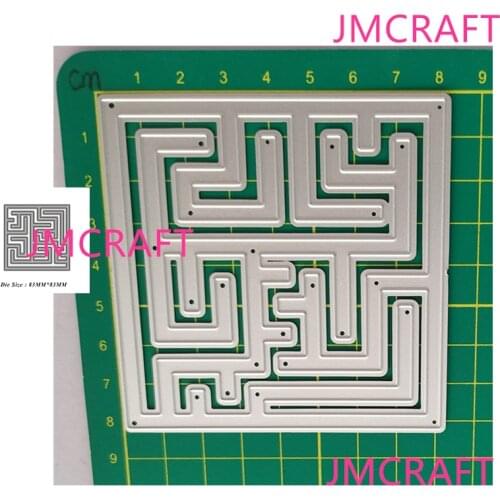 JMCRAFT 2021 New Mind Game Maze Metal Cutting Dies 3D DIY Scrapbook Handmade Paper Craft Metal Steel Template Dies