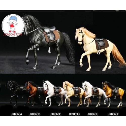JXK JXK063 cute Animal Scene Ornaments 1/12 Horse Statue model fit 6'' soldier Figure doll Accessories gift toys