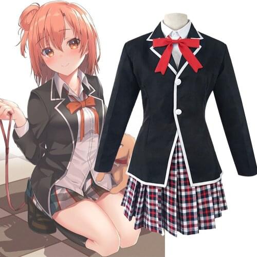 Anime My Teen Romantic Comedy SNAFU Cosplay Costumes Hamachi OreGairu Uniform Yukinoshita Yukino Costume Shirt / Skirt / coat
