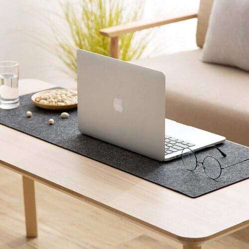 Large Office Home Computer Desk Mat Table Keyboard Mouse Pad Wool Felt Laptop Cushion Desk Non-slip Mat Gamer Mousepad Mat
