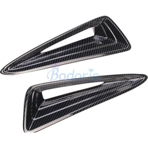 For Toyota C-HR CHR C HR 2016-2018 Carbon Fiber Color Front Fog Lamp Cover Light Overlay Foglight Frame Car Styling Accessories
