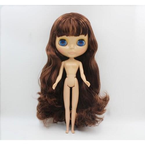 Blygirl,Blyth doll,Brown bangs, regular body, 7 joint dolls,Tan skin,DIY dolls, can be replaced with multi-joint body