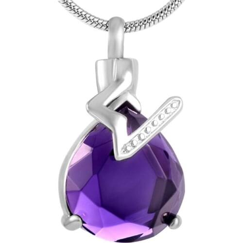 MJD8646 Cremation Jewelry Urn Necklace Memorial Pendant keepsakes for Women with Filling Kit