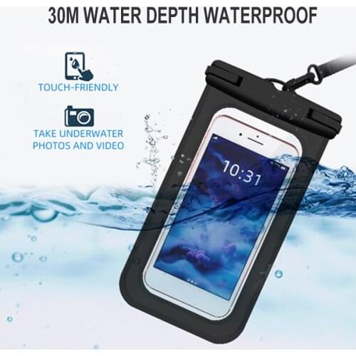 Mobile Phone Waterproof Bag Diving Drifting Waterproof Mobile Phone Bag Case Suitable for Most of Phone B2Cshop