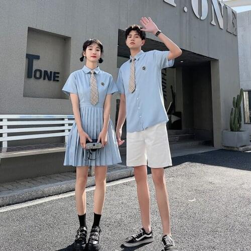 New dress and shirt for women and men couples clothes couples clothing