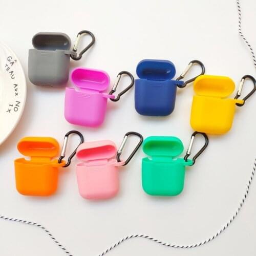 New Soft Silicone Earphone Case For Airpods Shockproof Earphone Protective Cover Waterproof Headset Protect Charger Accessories