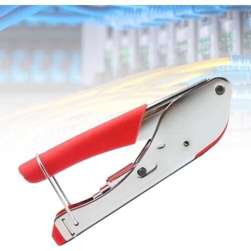 Portable Coaxial Cable Connector Pliers Compression Crimping Tool Wire Stripper Hand Tools Pliers for Cutting Crimping