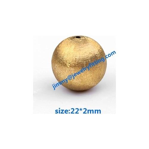 Size 22*2.0 mm Jewelry findings metal beads brass stain beads brush copper beads