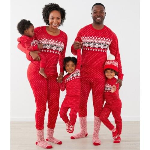 Christmas Pajamas Family Matching Couple Outfits Family Christmas Pajamas 2020 Dady Momy Kids Pijamas De Navidad Familiar Sets
