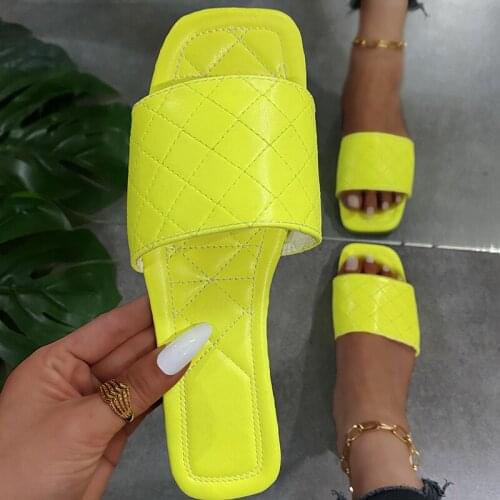 Summer Solid Color Flat Sandals Open Toe Beach Slippers Outdoor Casual Womens Shoes Handmade Large Size 43