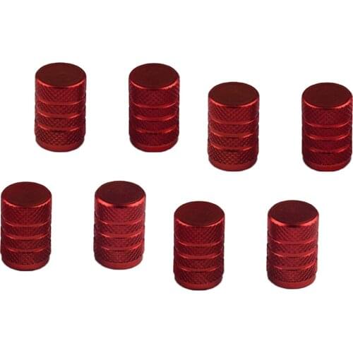 8 Sets Aluminum Alloy Tubeless Wheel Tire Valve Stem For Car Truck Red